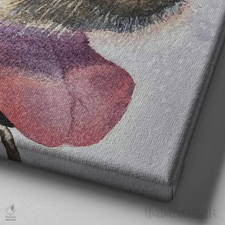 تابلو دکوراتیو لوسی اثر لیز کاوینگتون - نمای نزدیک بافت بوم