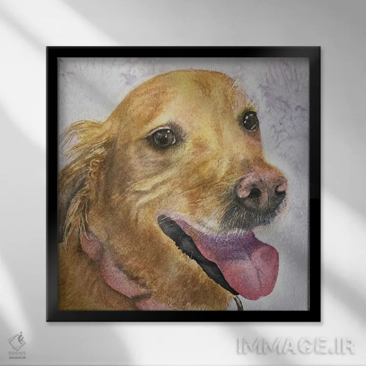 تابلو دکوراتیو لوسی اثر لیز کاوینگتون - نمای قابدار مشکی