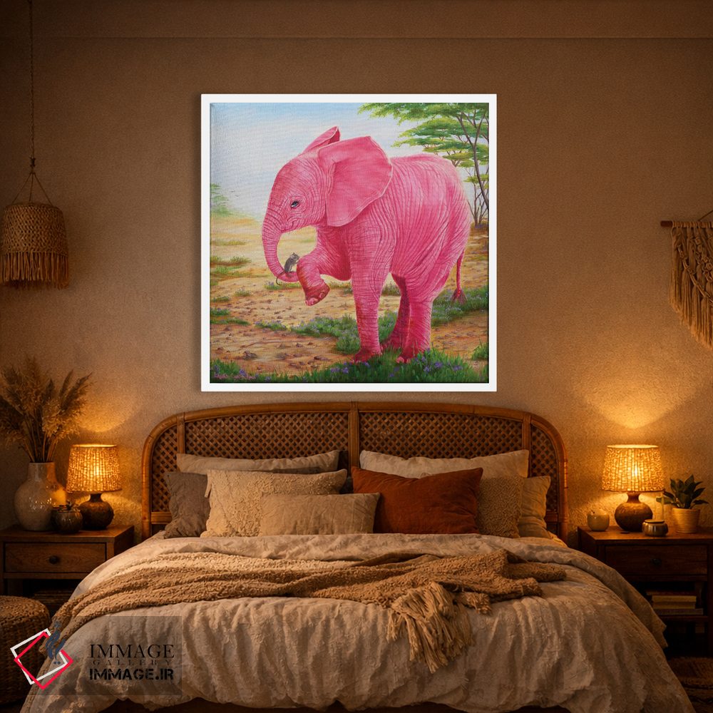 تابلو دکوراتیو کمی کمک از دوستم اثر لورا کرتین - D1W