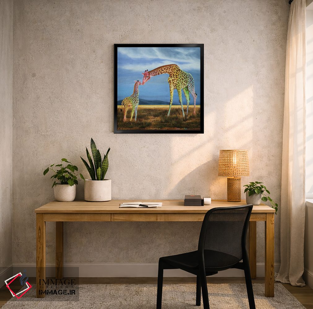 تابلو دکوراتیو رنگ عشق اثر لورا کرتین - D6B