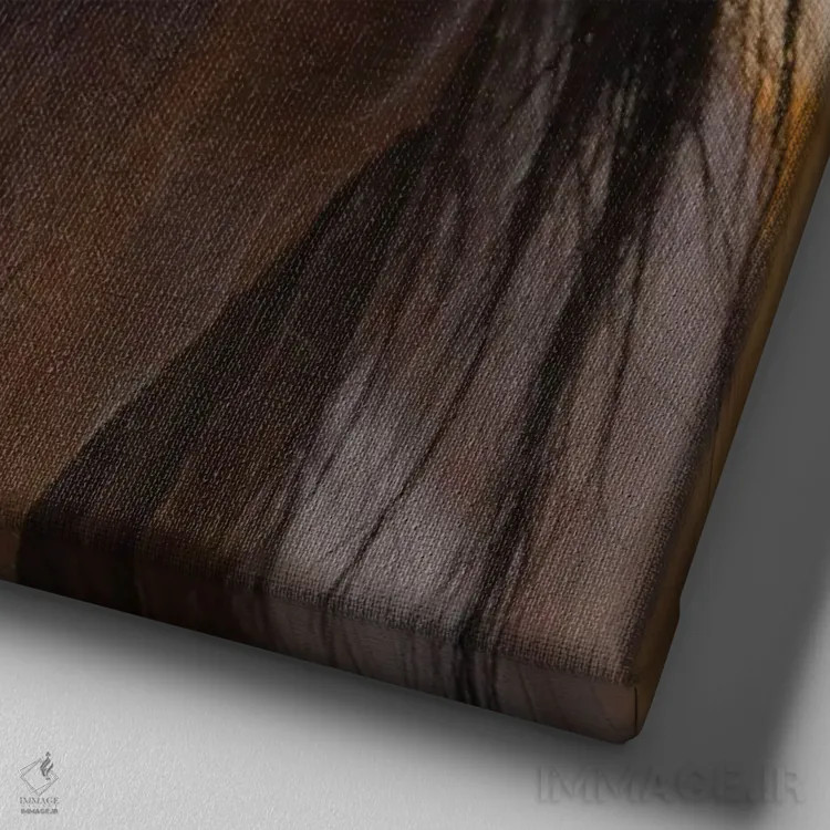 تابلو دکوراتیو چشم ها اثر سالی لیندن - نمای نزدیک بافت بوم