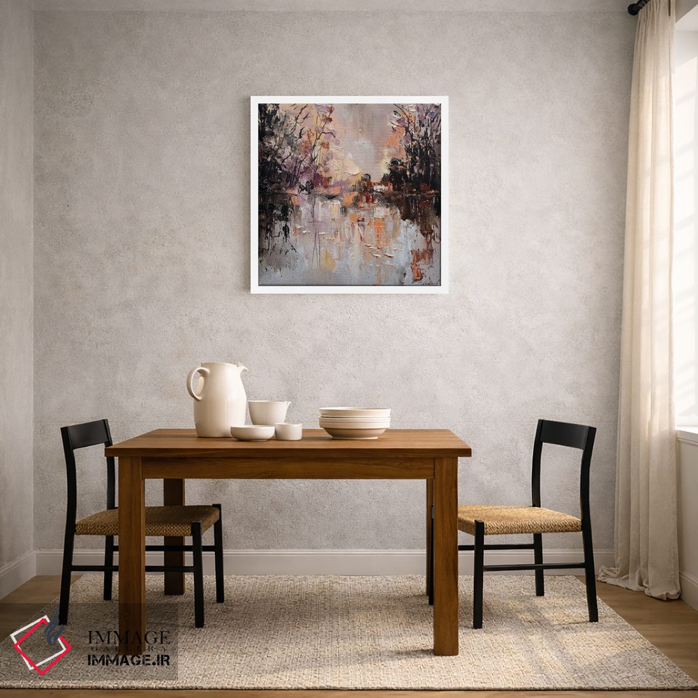 تابلو انتزاعی برکه در پاییز اثر پل لدنت - D2W