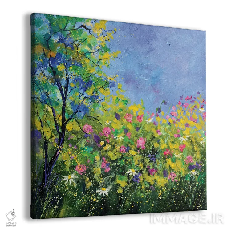 تابلو انتزاعی بهار اثر پل لدنت - نمای پرسپکتیو محصول