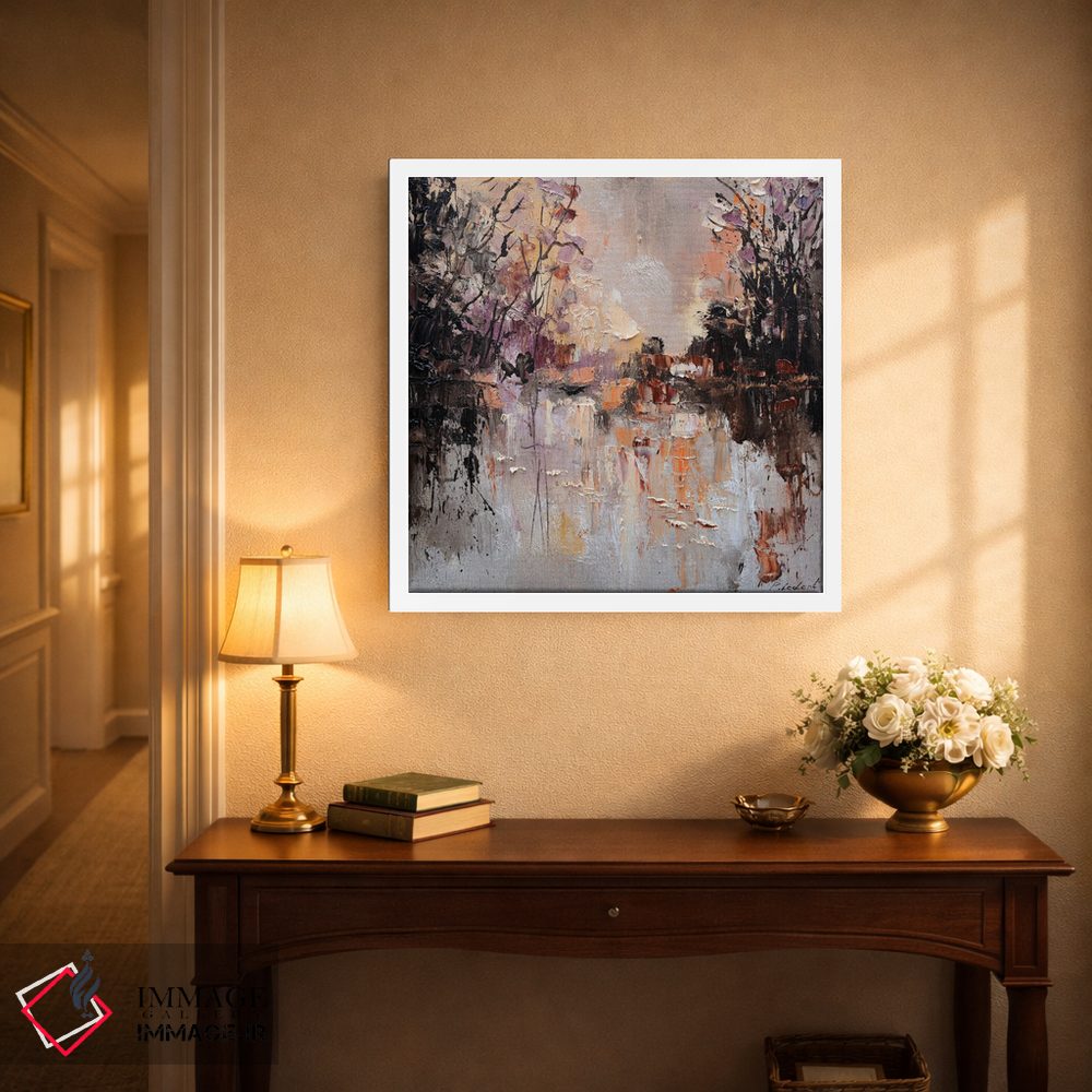 تابلو انتزاعی برکه در پاییز اثر پل لدنت - D4W