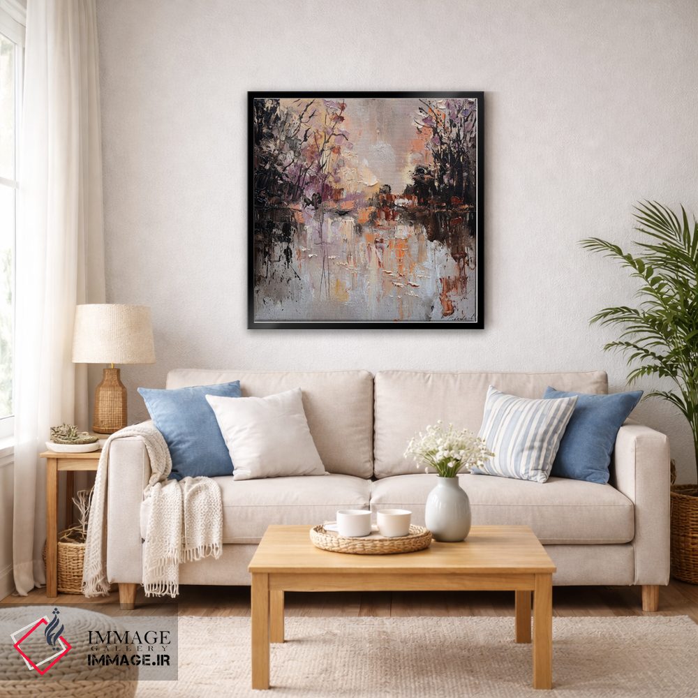تابلو انتزاعی برکه در پاییز اثر پل لدنت - D6B