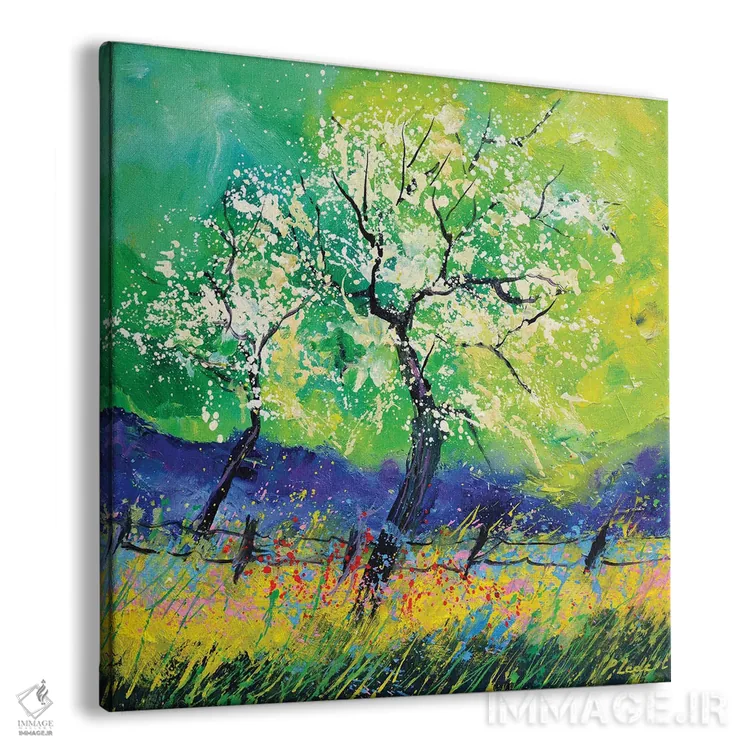 تابلو دکوراتیو شکوفه اثر پل لدنت - نمای پرسپکتیو محصول