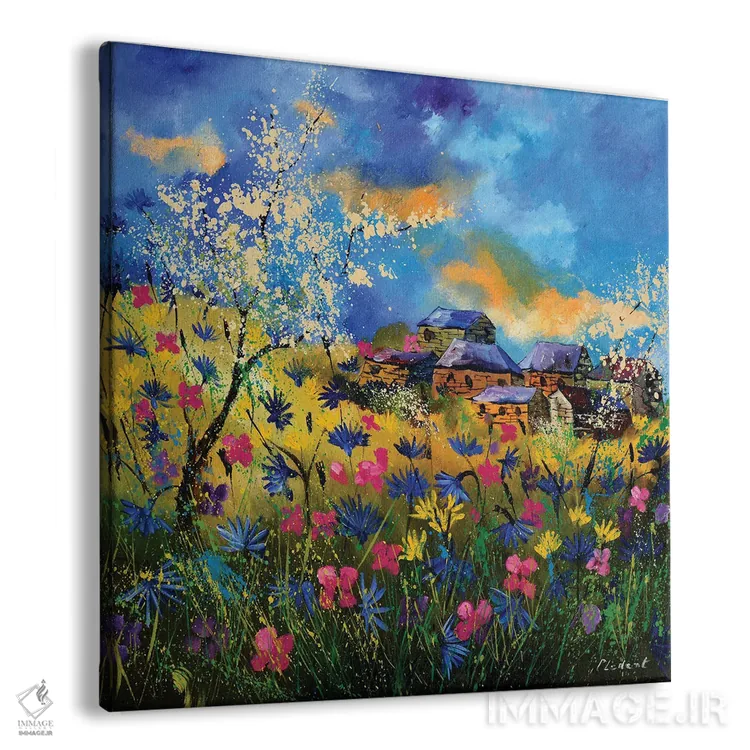 تابلو انتزاعی تابستان اثر پل لدنت - نمای پرسپکتیو محصول