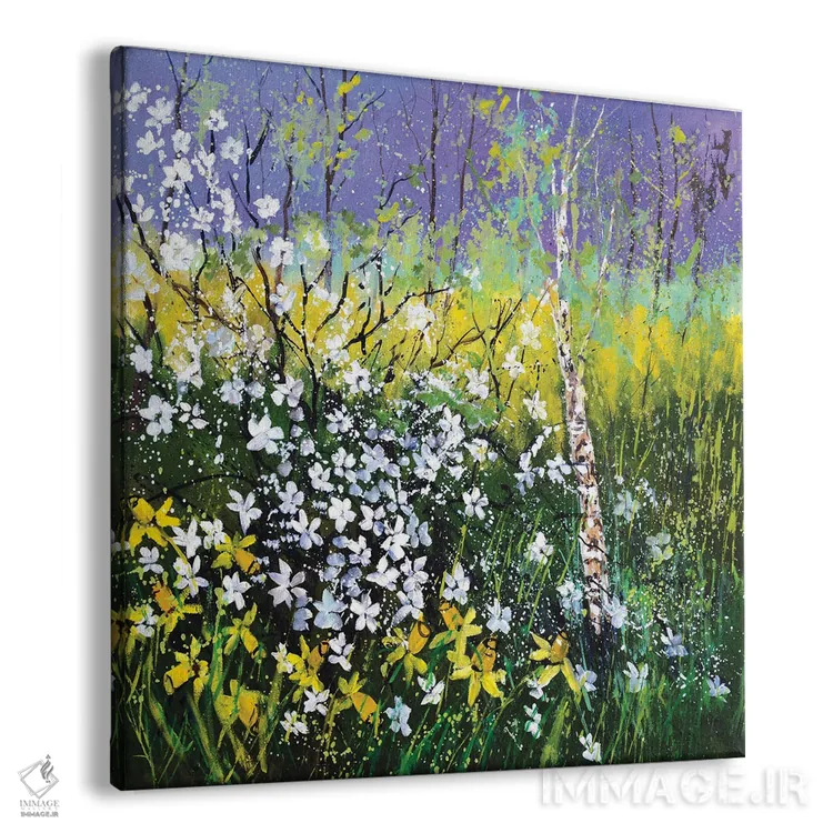 تابلو دکوراتیو بهار شاد ۲۰۲۱ اثر پل لدنت - نمای پرسپکتیو محصول