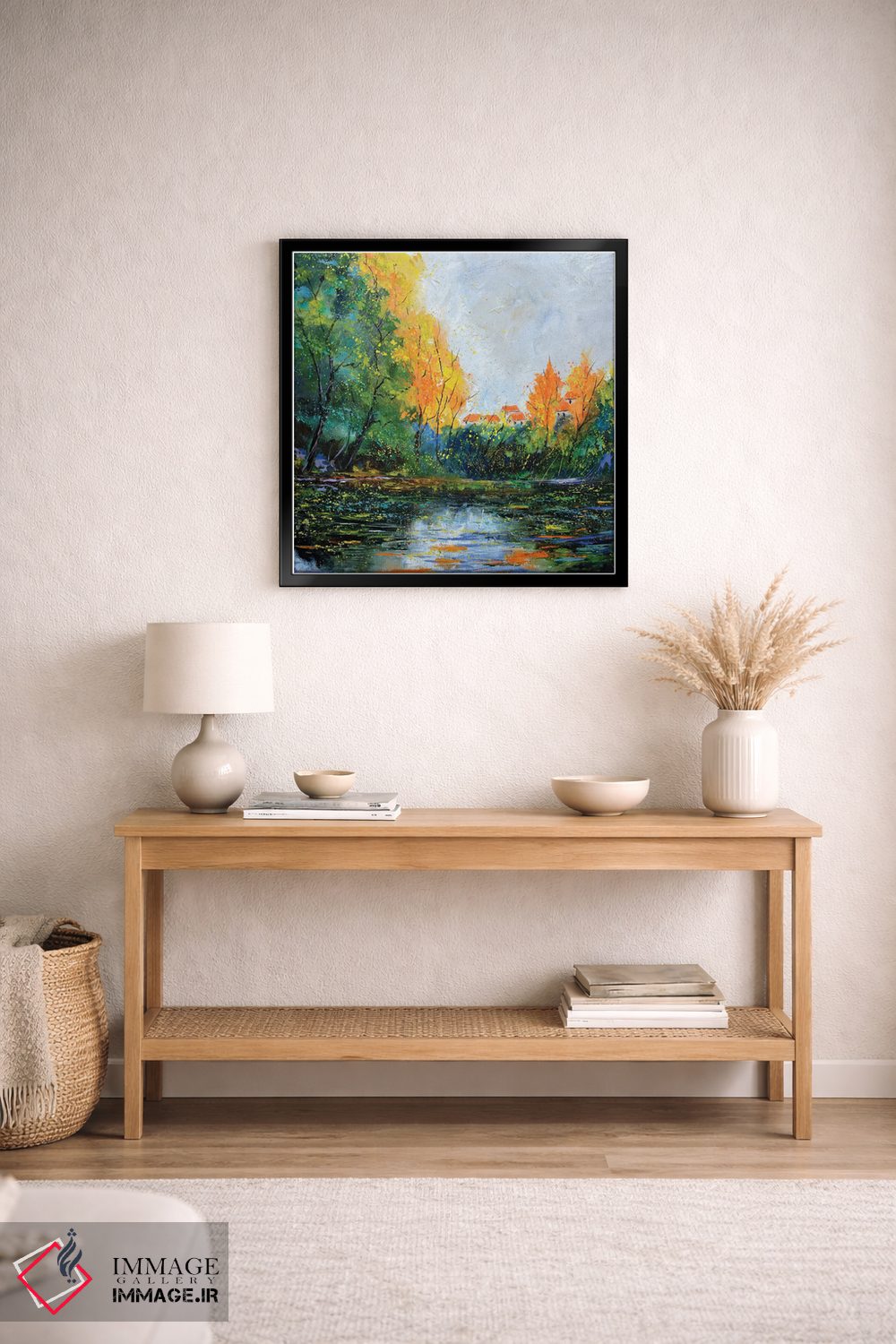 تابلو انتزاعی برکه در پاییز اثر پل لدنت - D3B