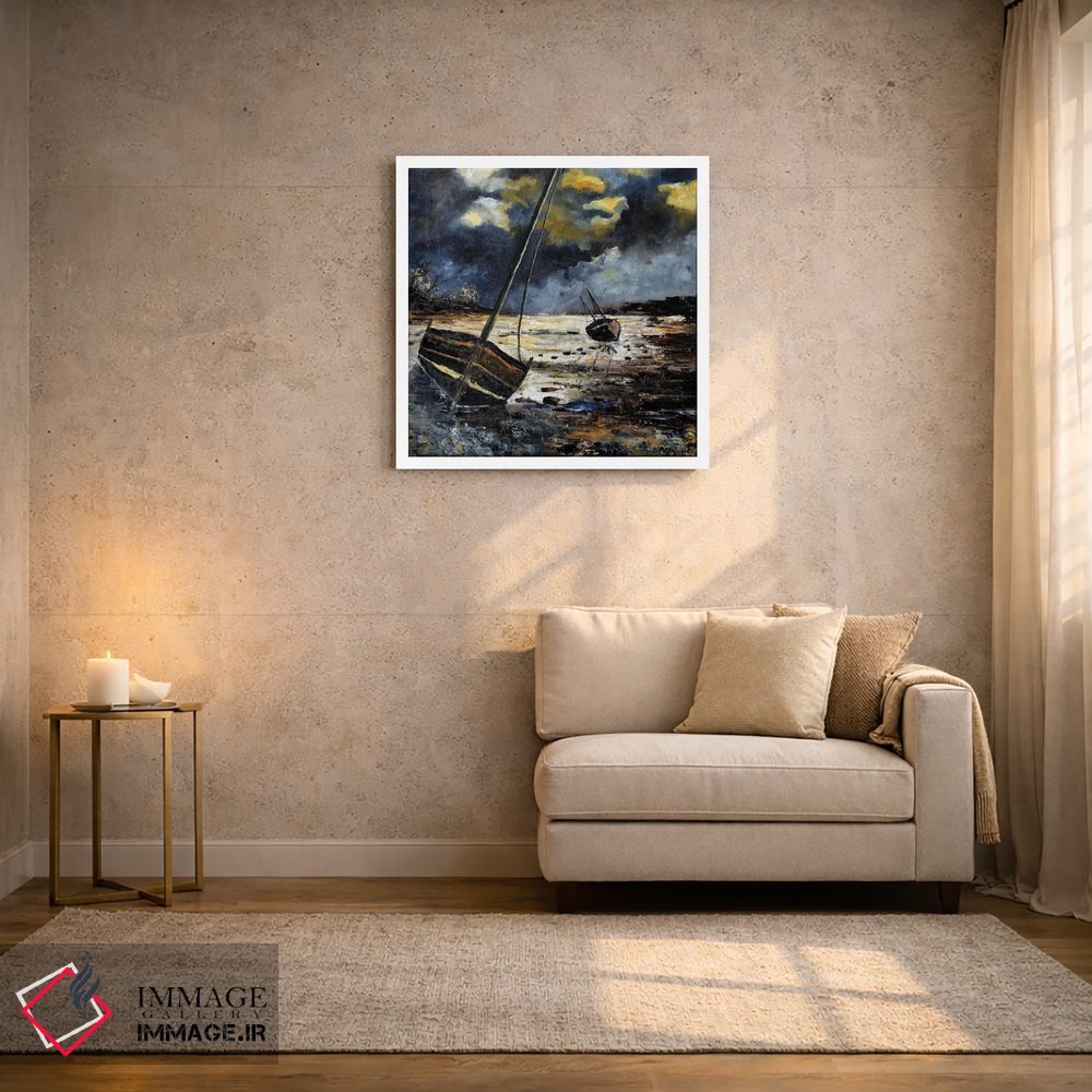 تابلو انتزاعی منظره دریا ۷۸ اثر پل لدنت - D3W