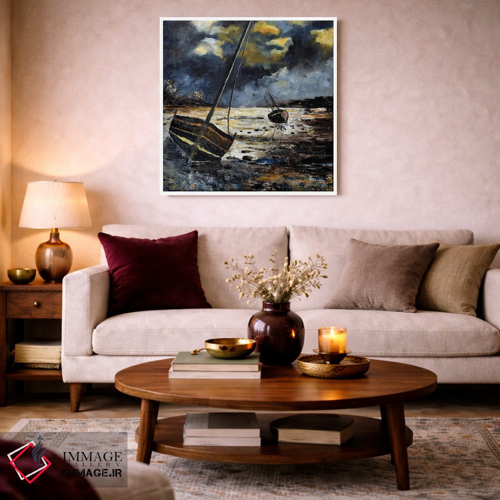 تابلو انتزاعی منظره دریا ۷۸ اثر پل لدنت - D4W