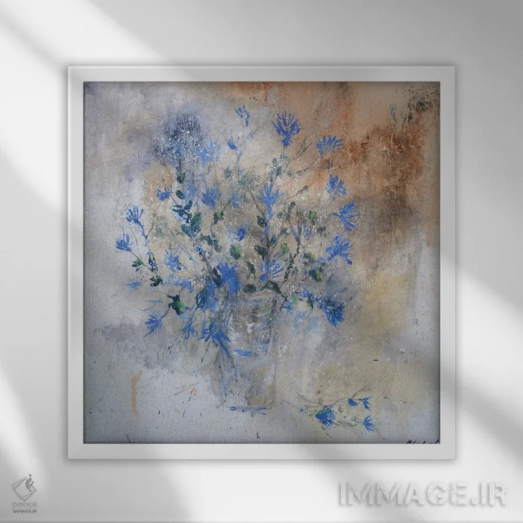 تابلو انتزاعی یافته شده در پمپئی اثر پل لدنت - نمای قابدار سفید