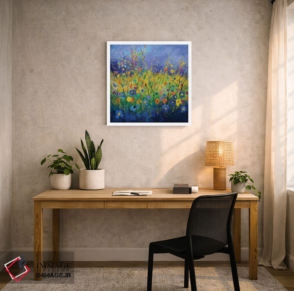 تابلو انتزاعی تابستانی پس از کووید اثر پل لدنت - D4W