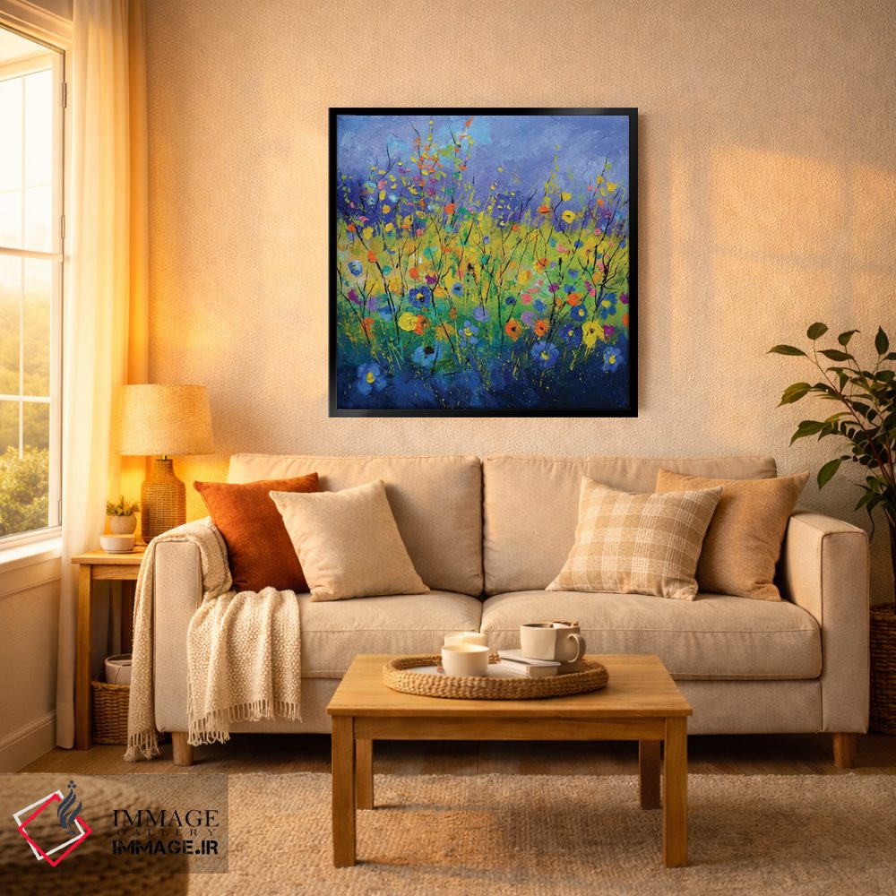 تابلو انتزاعی تابستانی پس از کووید اثر پل لدنت - D3B