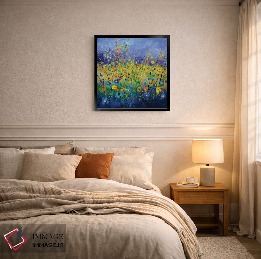 تابلو انتزاعی تابستانی پس از کووید اثر پل لدنت - D6B