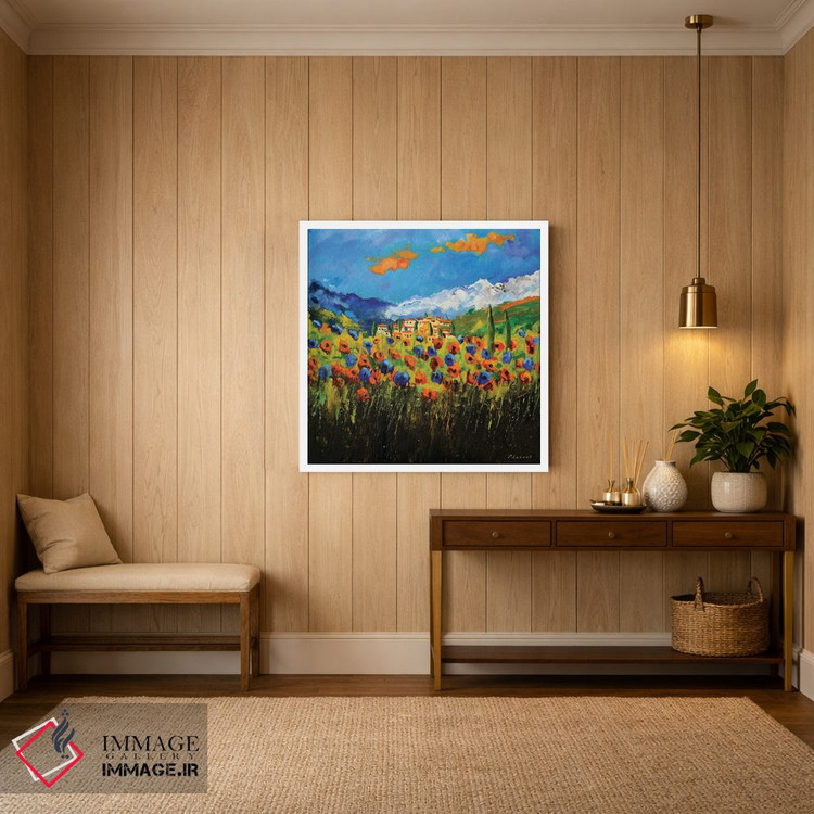 تابلو انتزاعی شقایق ها در توسکانی اثر پل لدنت - D2W