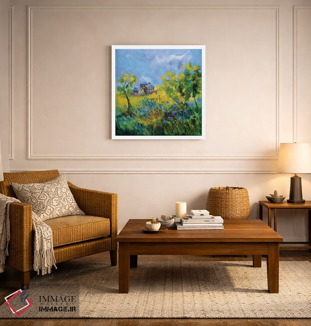 تابلو دکوراتیو گل های گندم نما ۲۰۲۱ اثر پل لدنت - D3W