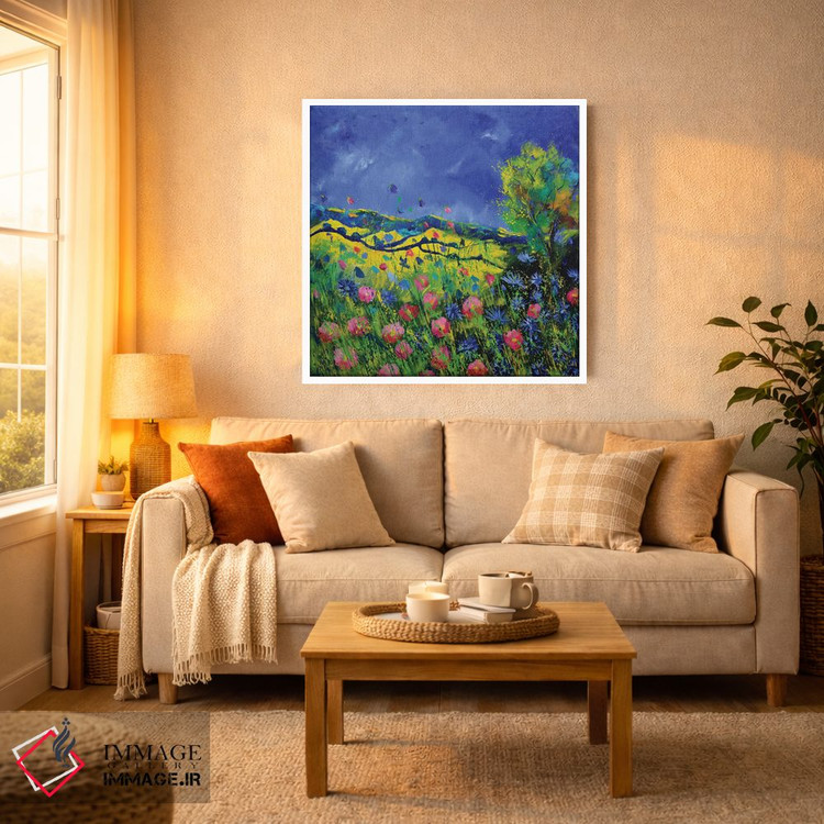 تابلو انتزاعی گل های وحشی دشتی اثر پل لدنت - D3W