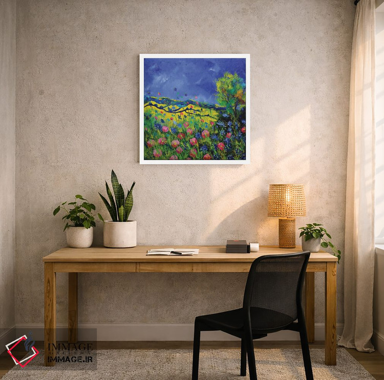 تابلو انتزاعی گل های وحشی دشتی اثر پل لدنت - D4W