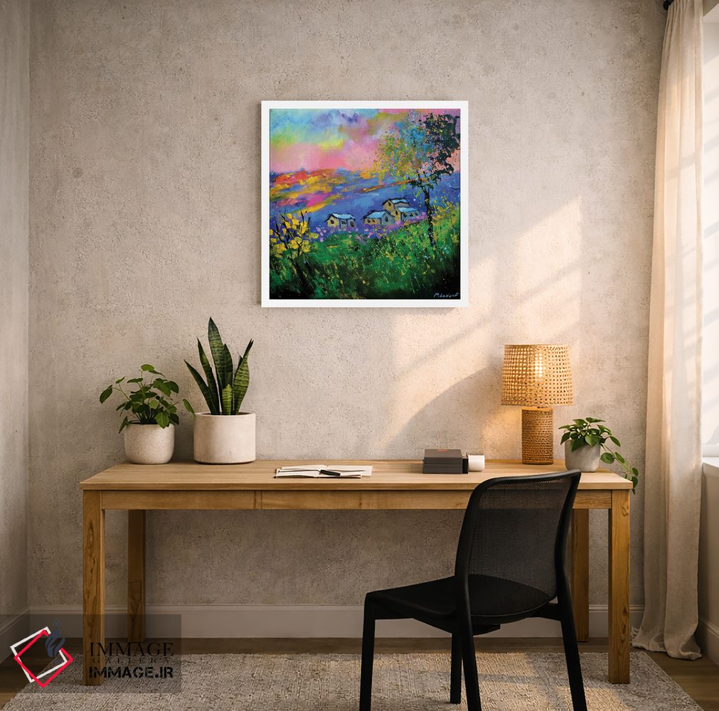 تابلو دکوراتیو روستایی در سرزمین عجایب اثر پل لدنت - D5W