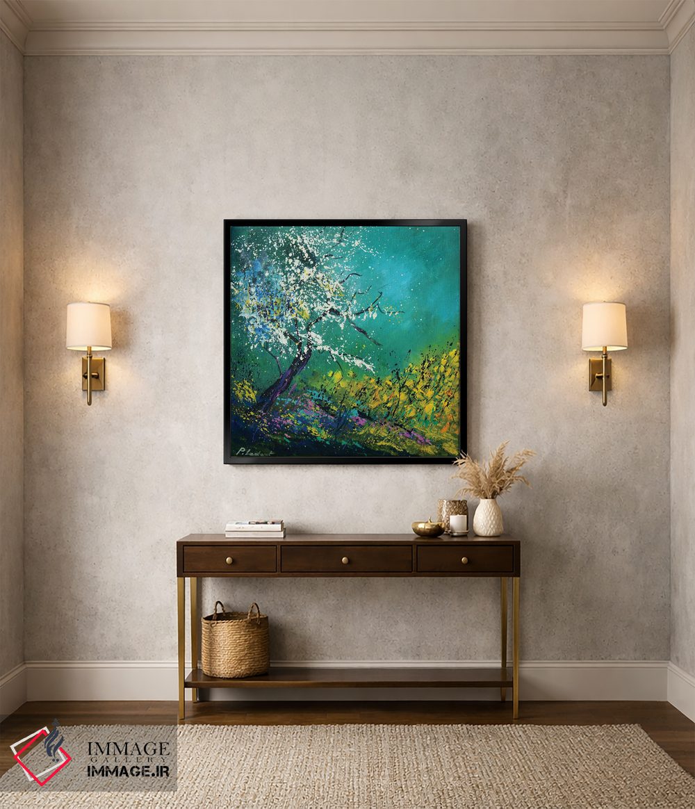 تابلو انتزاعی بهاری پر از امید اثر پل لدنت - D4B