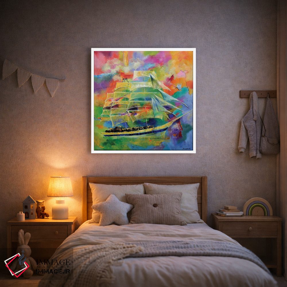 تابلو دکوراتیو قایقرانی اثر پل لدنت - D1W