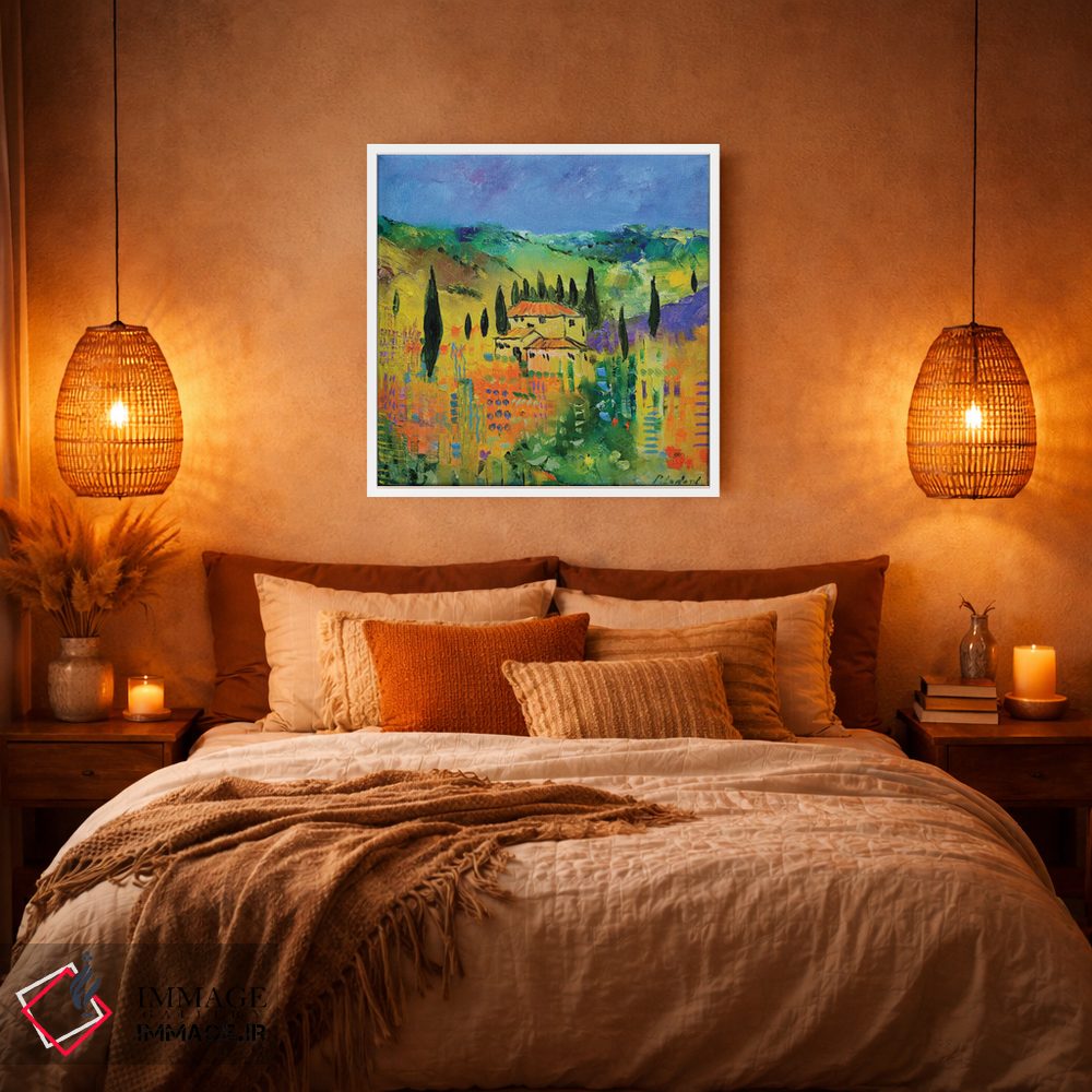 تابلو انتزاعی خاطره توسکانی ۴۴۲۰۲۱ اثر پل لدنت - D2W