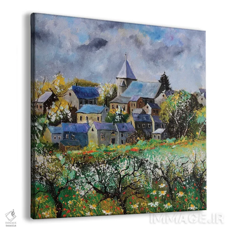 تابلو دکوراتیو آواگن در بهار اثر پل لدنت - نمای پرسپکتیو محصول