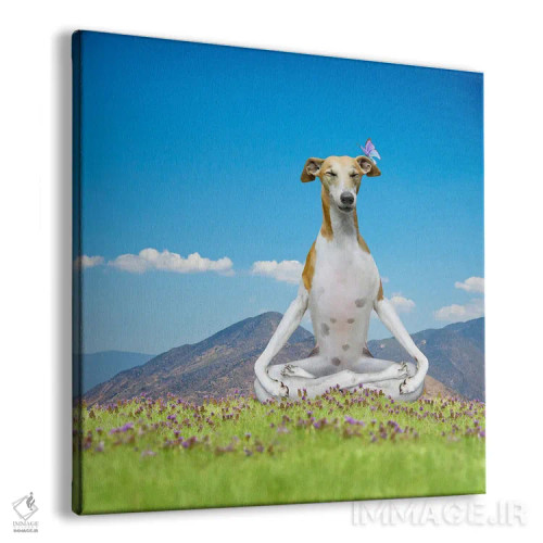 تابلو دکوراتیو توله سگ آرام اثر لوند روزر - نمای پرسپکتیو محصول