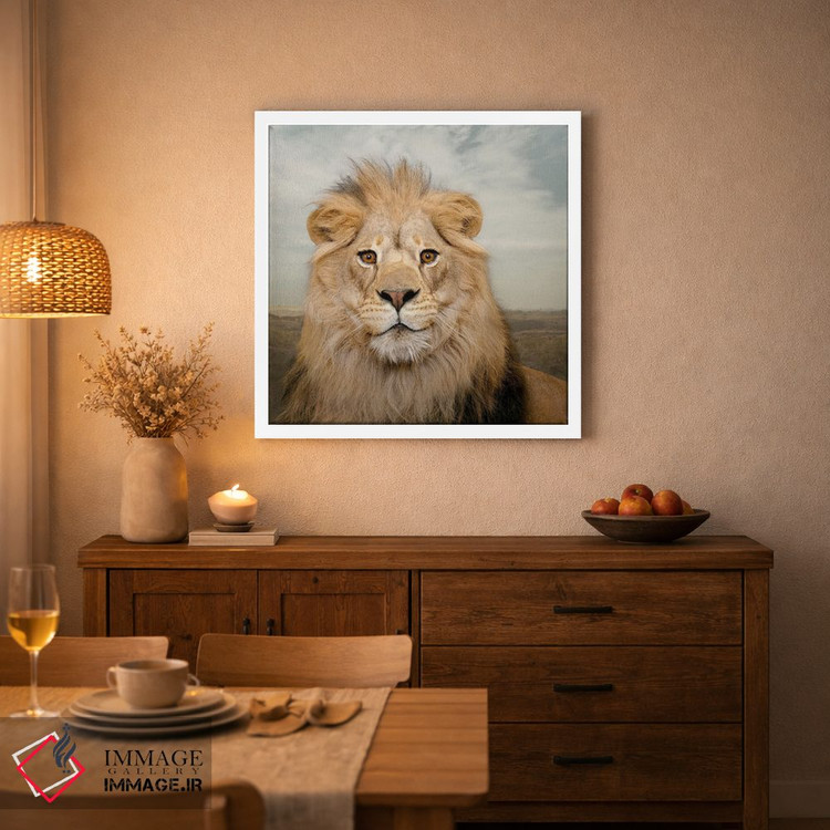 تابلو دکوراتیو شیر خرسند اثر لوند روزر - D1W