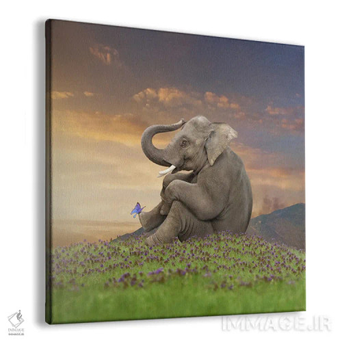 تابلو دکوراتیو پستاندار آرام اثر لوند روزر - نمای پرسپکتیو محصول