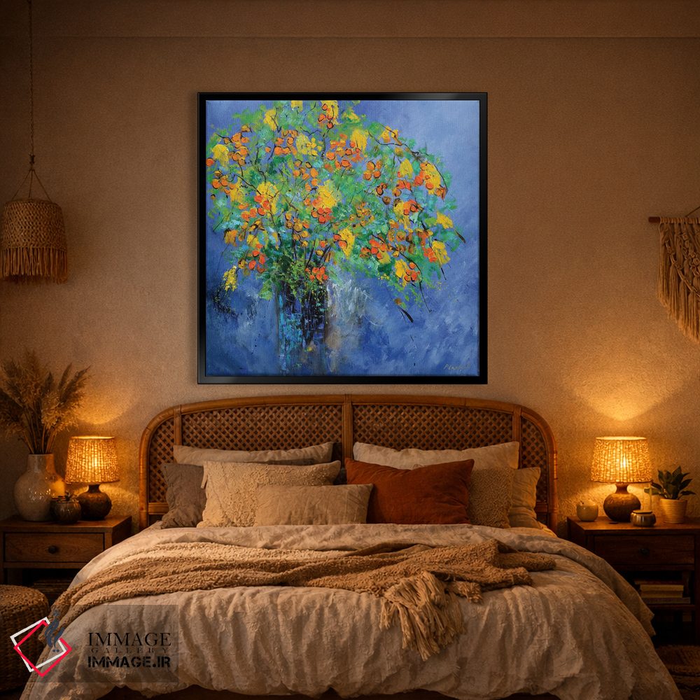 تابلو انتزاعی طبیعت بی جان زنده و شفاف اثر پل لدنت - D1B