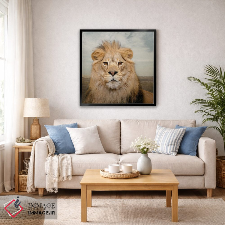 تابلو دکوراتیو شیر خرسند اثر لوند روزر - D5B