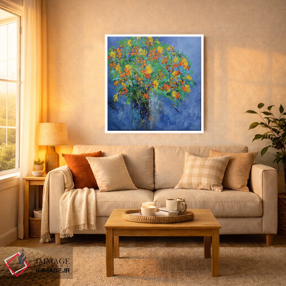 تابلو انتزاعی طبیعت بی جان زنده و شفاف اثر پل لدنت - D3W