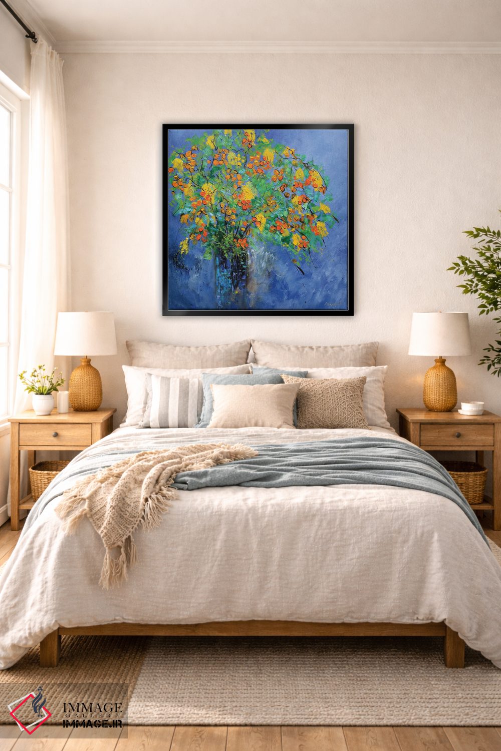 تابلو انتزاعی طبیعت بی جان زنده و شفاف اثر پل لدنت - D6B