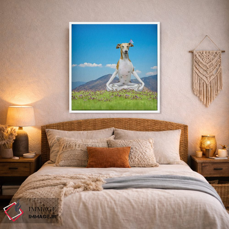 تابلو دکوراتیو توله سگ آرام اثر لوند روزر - D2W