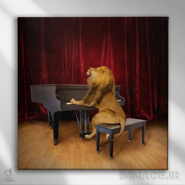 تابلو دکوراتیو اجرای باشکوه اثر لوند روزر - نمای روبهرو روی دیوار