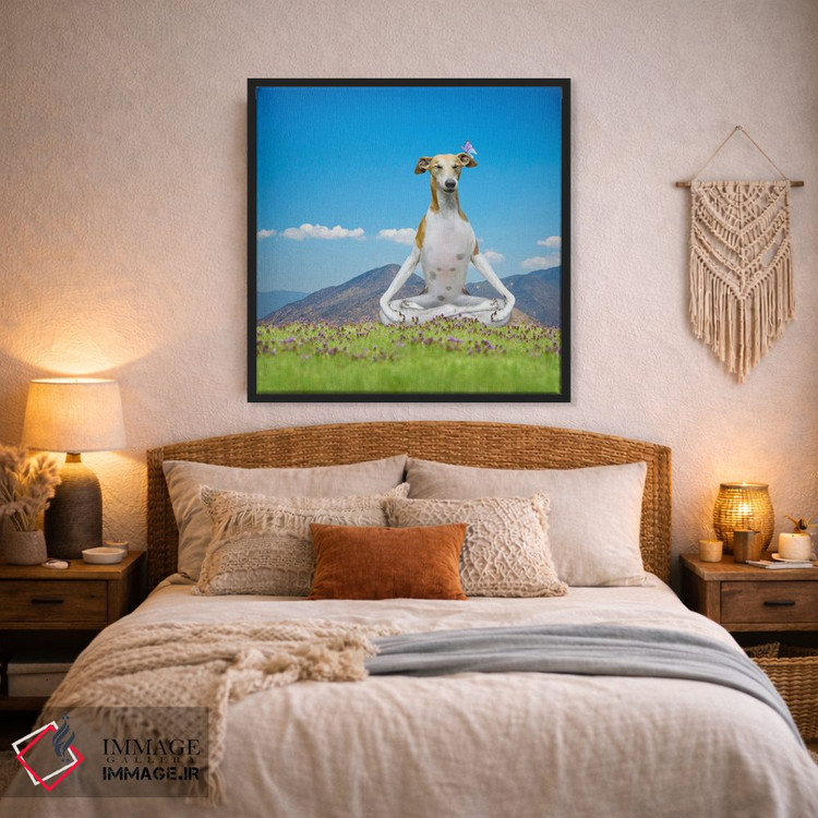 تابلو دکوراتیو توله سگ آرام اثر لوند روزر - D3B