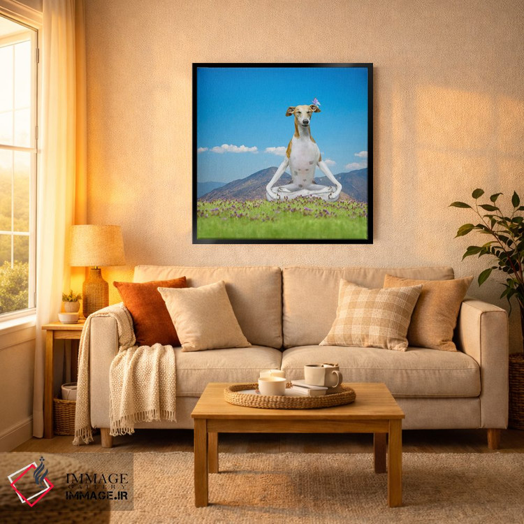 تابلو دکوراتیو توله سگ آرام اثر لوند روزر - D4B