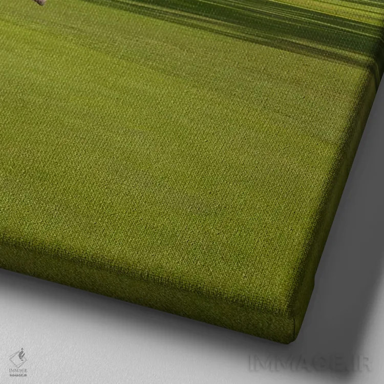 تابلو دکوراتیو فیل گلف باز اثر لوند روزر - نمای نزدیک بافت بوم