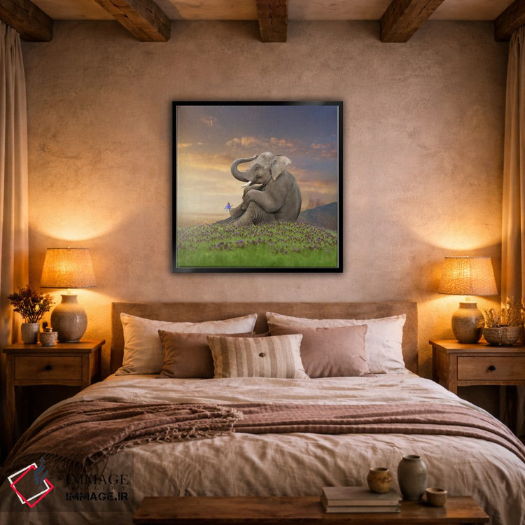 تابلو دکوراتیو پستاندار آرام اثر لوند روزر - D3B