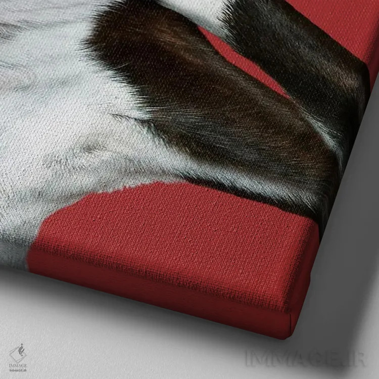 تابلو دکوراتیو دردسر تریر اثر لوند روزر - نمای نزدیک بافت بوم