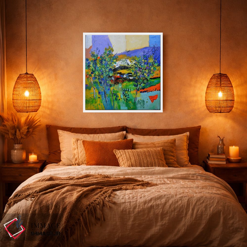 تابلو انتزاعی منظره خیالی اثر پل لدنت - D5W