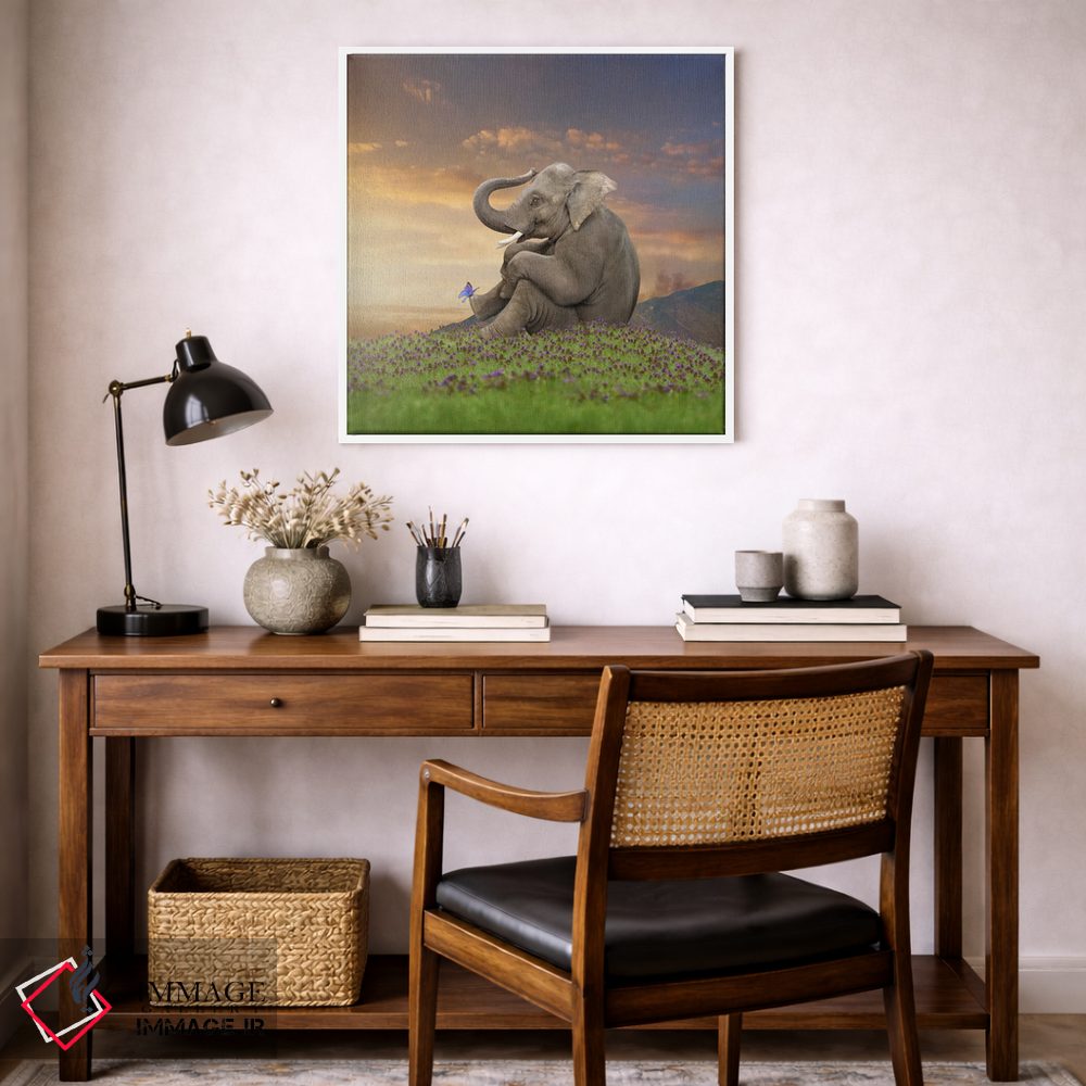 تابلو دکوراتیو پستاندار آرام اثر لوند روزر - D5W