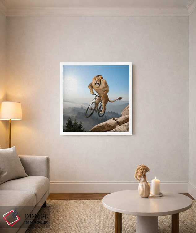 تابلو دکوراتیو شیر کوهستان اثر لوند روزر - D2W