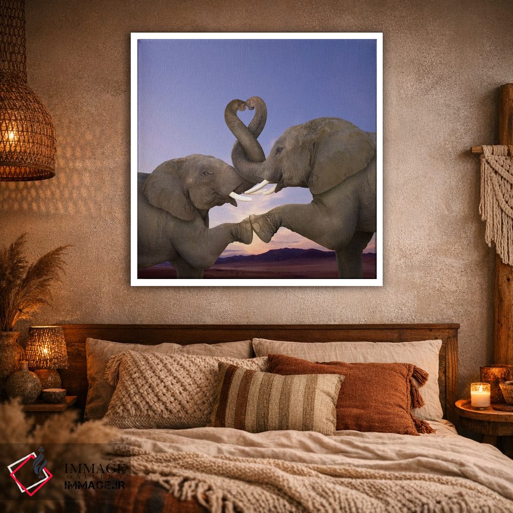 تابلو دکوراتیو خرطوم های تاب خورده اثر لوند روزر - D1W