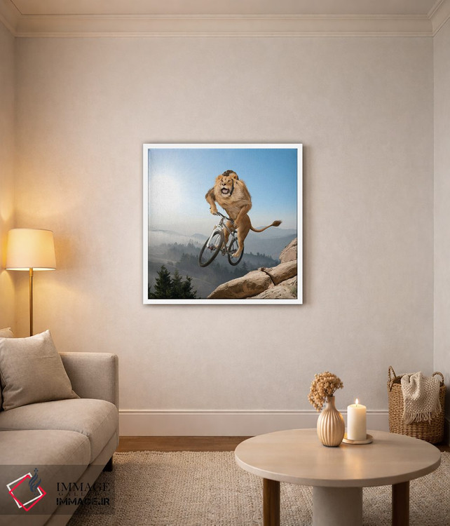 تابلو دکوراتیو شیر کوهستان اثر لوند روزر - D3W