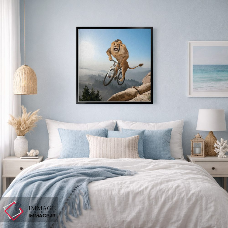 تابلو دکوراتیو شیر کوهستان اثر لوند روزر - D4B