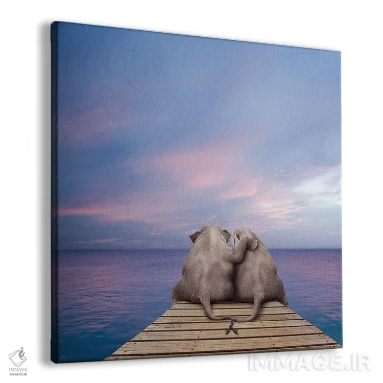 تابلو دکوراتیو اسکله پستاندار بزرگ اثر لوند روزر - نمای پرسپکتیو محصول