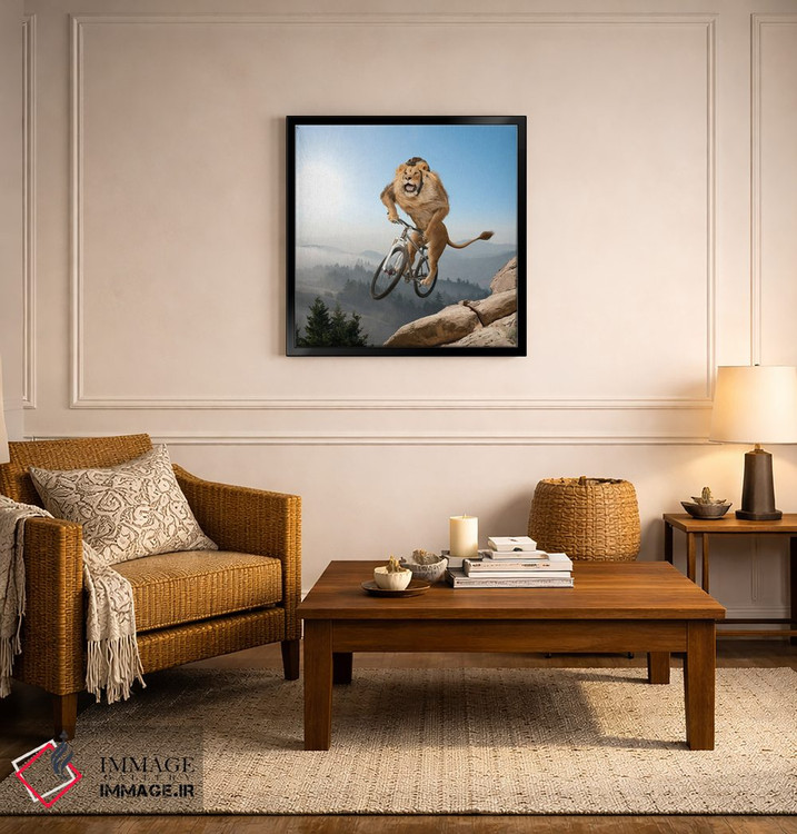 تابلو دکوراتیو شیر کوهستان اثر لوند روزر - D5B